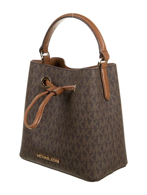 michael kors older bucket handbag|Michael Kors large bucket bag.